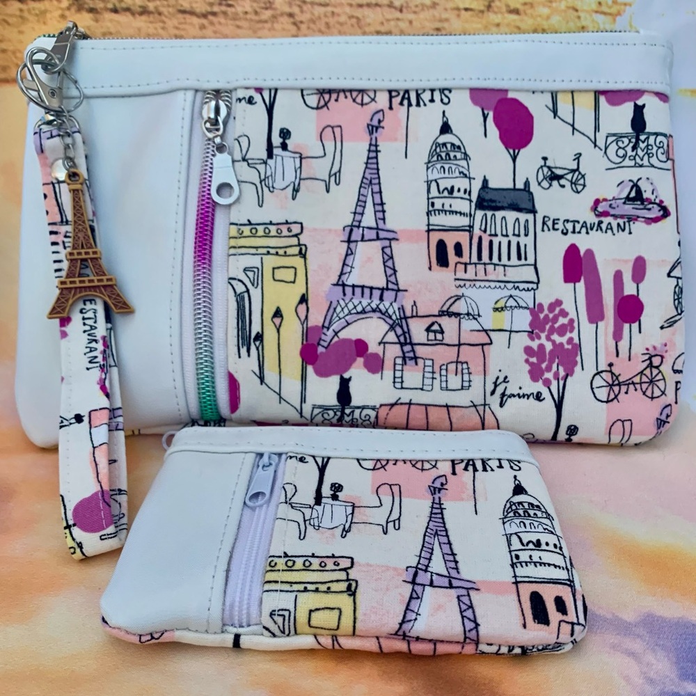 Paris Wristlet Bag with Wallet